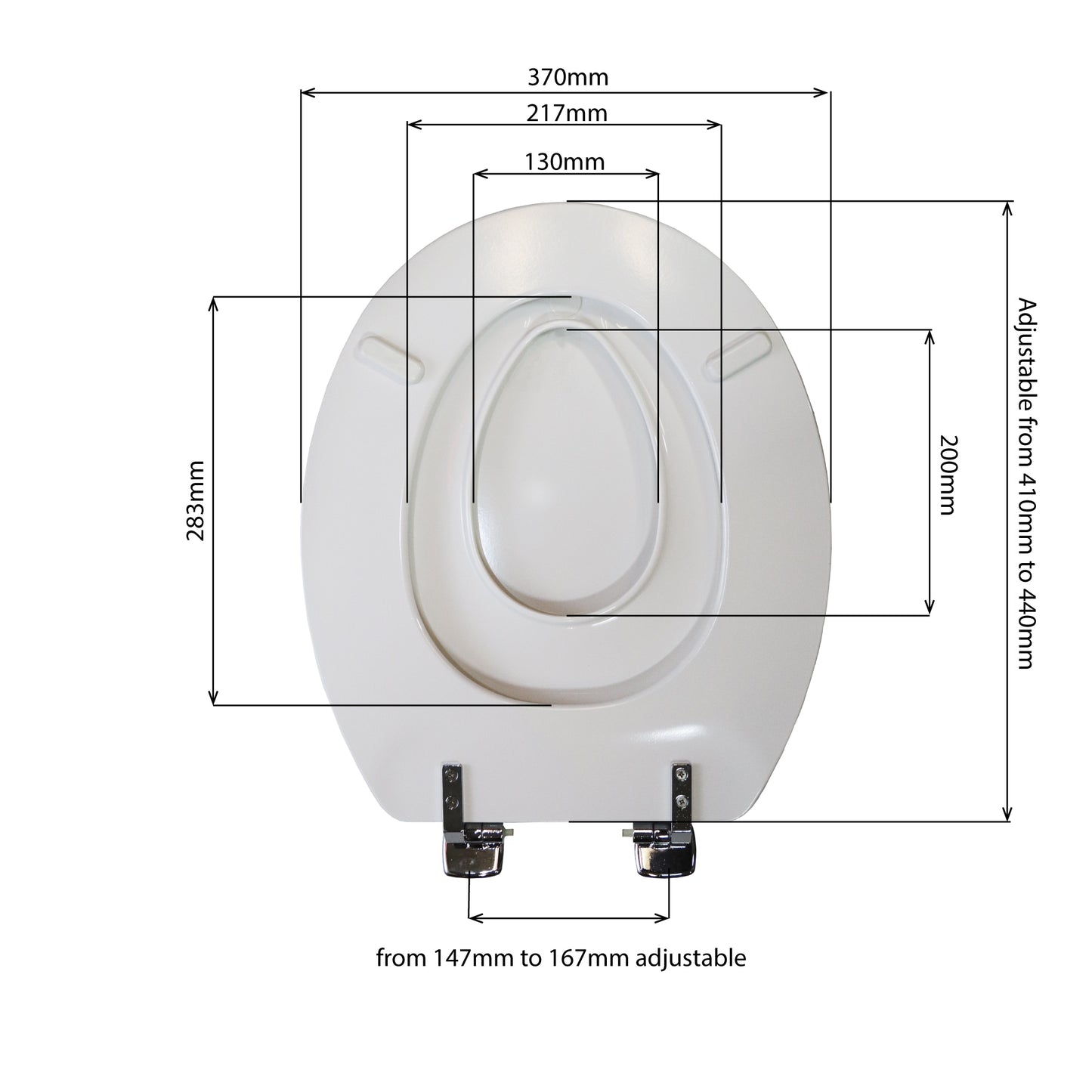 Bemis Moulded wood White Toilet Seat