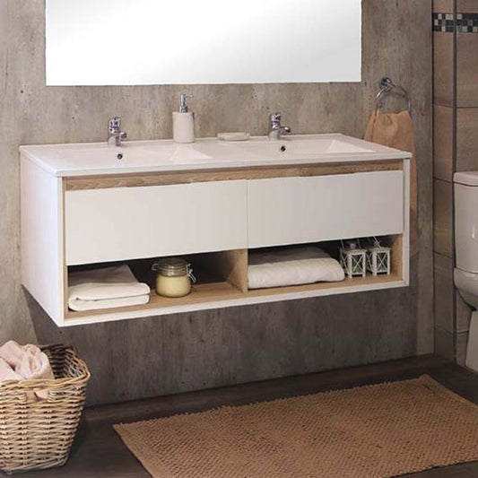 Celeste Double Basin Floating Bathroom Vanity | Denver Bathroom Furniture