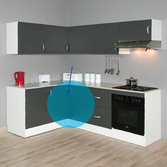 Denver Modul Corner Floor Unit 1000 Vemont Slate