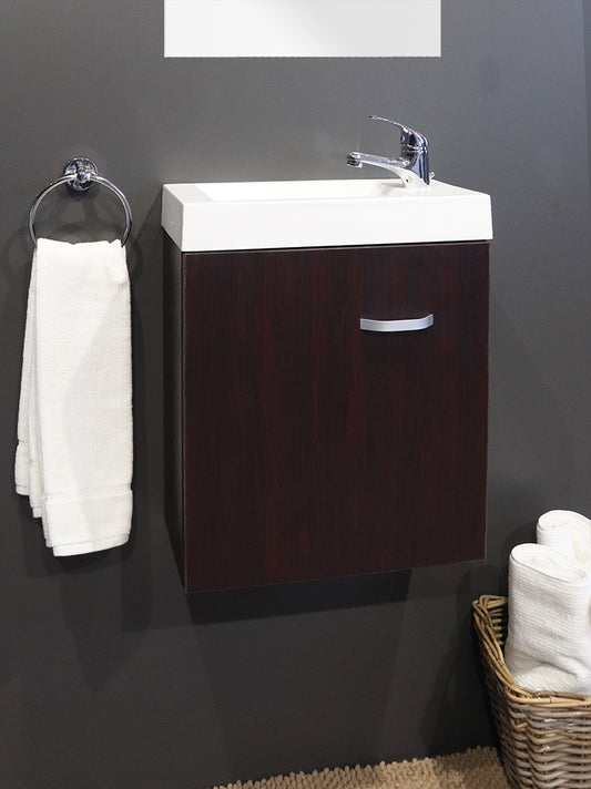 Denver Ilse 450mm Wall Mount 1 Door Mahogany