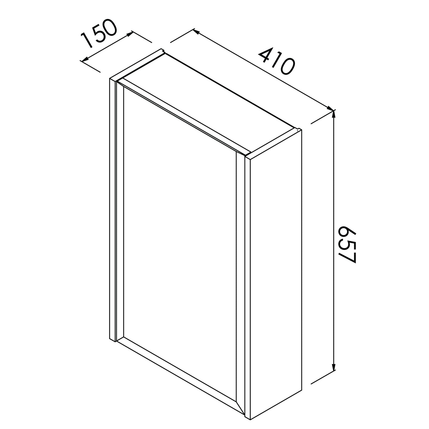 Denver Athena Nalini 1 Door Mirror Cabinet | Chobe