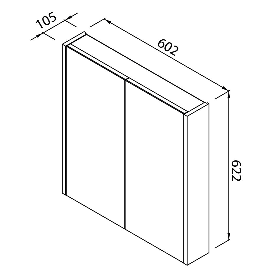 Denver Arizona Mirror Cabinet | 2 Door | Cascade