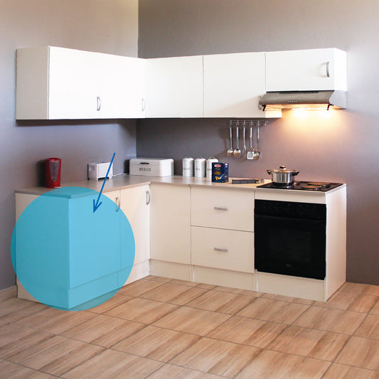 Denver Modular Base 600 1 Door White