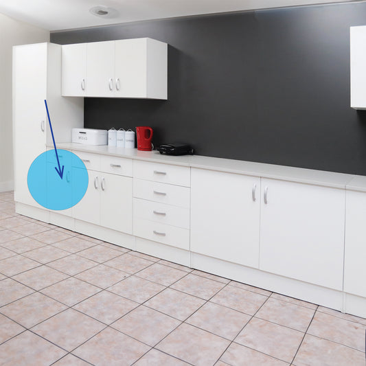 Denver Modul Std Base 400 1Drw 1Door White