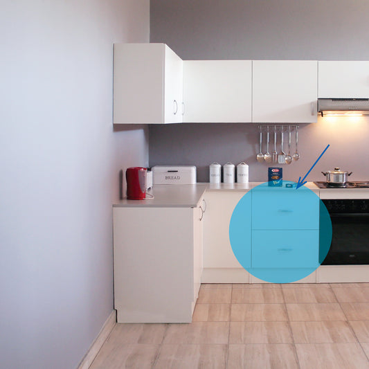 Denver Modular Base 600 2 Drawer White