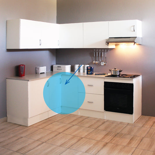 Denver Modul Corner Floor Unit 1000 White