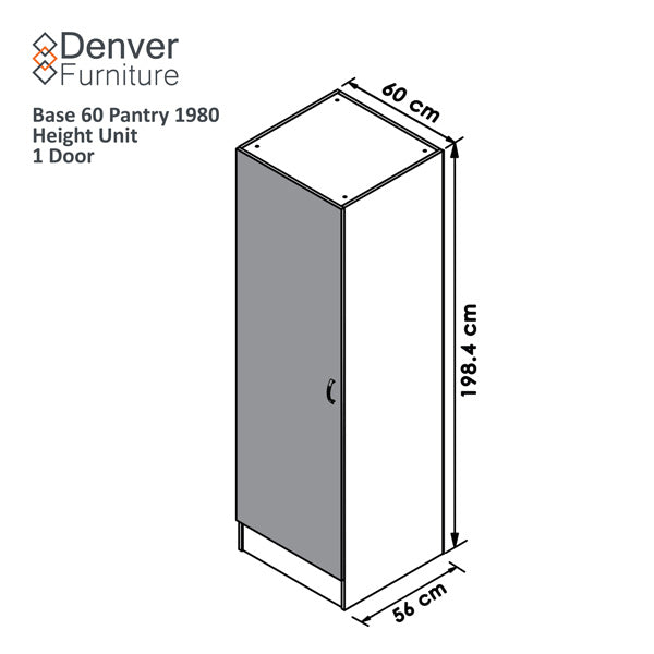 BASE 60 PANTRY 1980 HEIGHT UNIT 1 DOOR | VERMONT SLATE