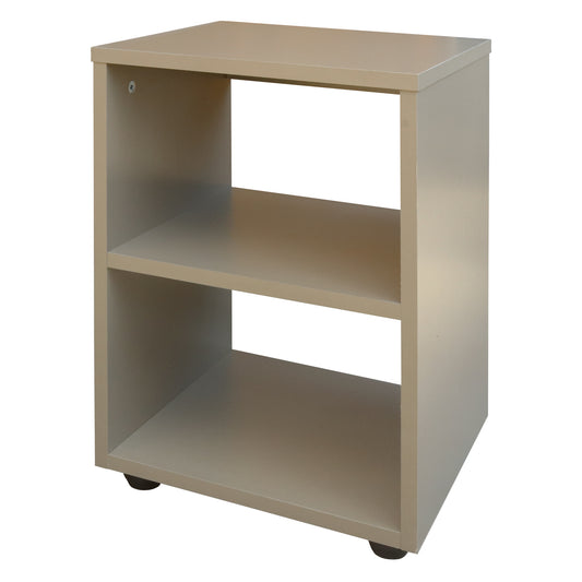 Denver Home - Bed Side Pedestal Table with Shelf | Espresso