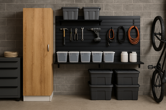 Valenti Modular Kitchen Furniture | Tall Pantry Cupboard | Washed Shale