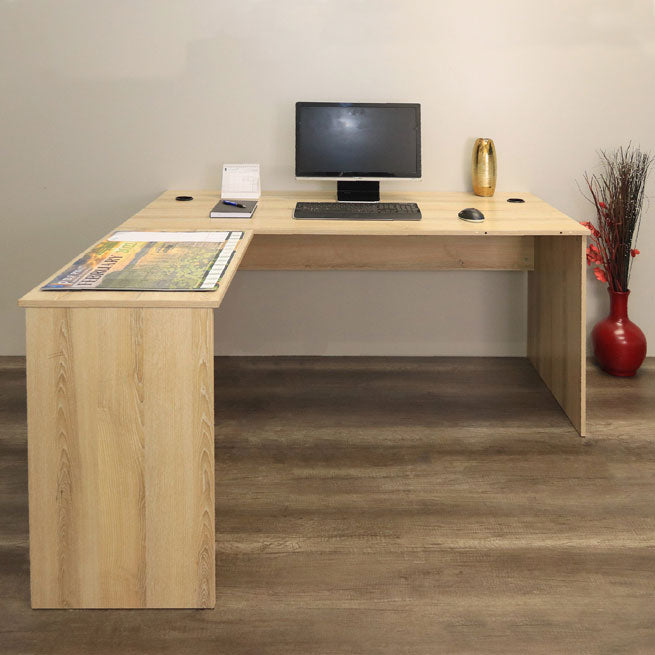 Denver Office Furniture | L Shape Corner Desk | Washed Shale