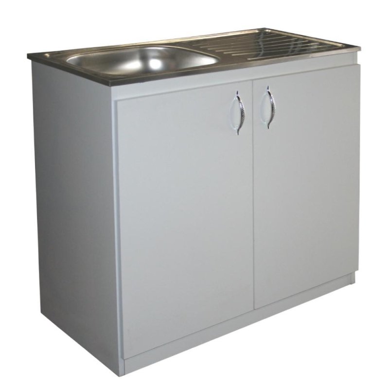 Denver Econo Single Sink Cabinet 900 White
