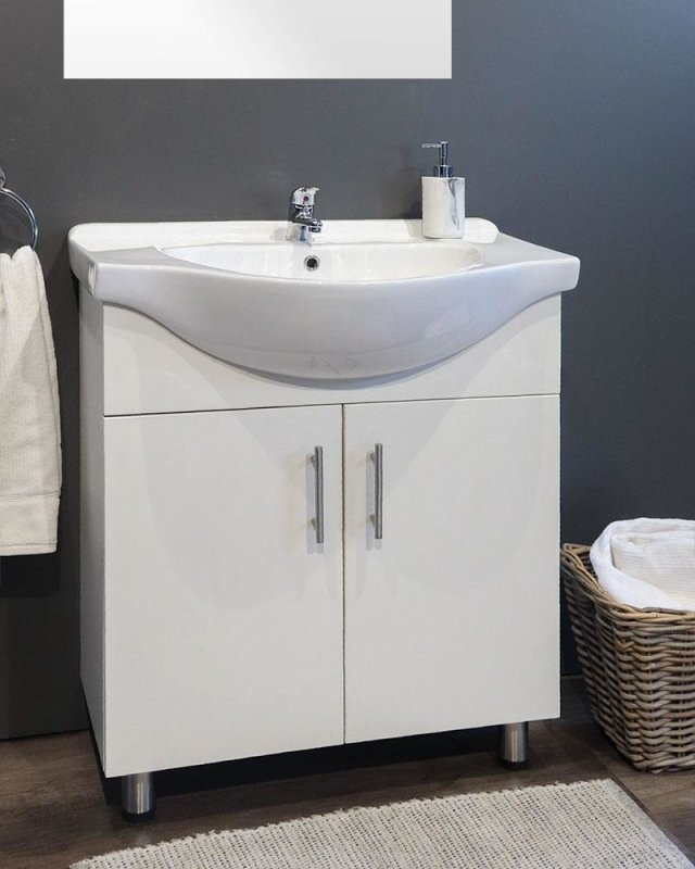 Denver Tiffany Vanity 2 Door Cabinet 750 White