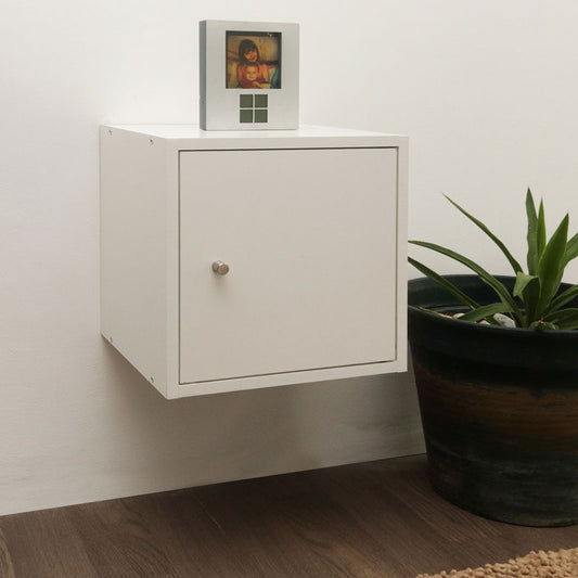 CUBEO Home Storage Cube - 1 Box With Door | White