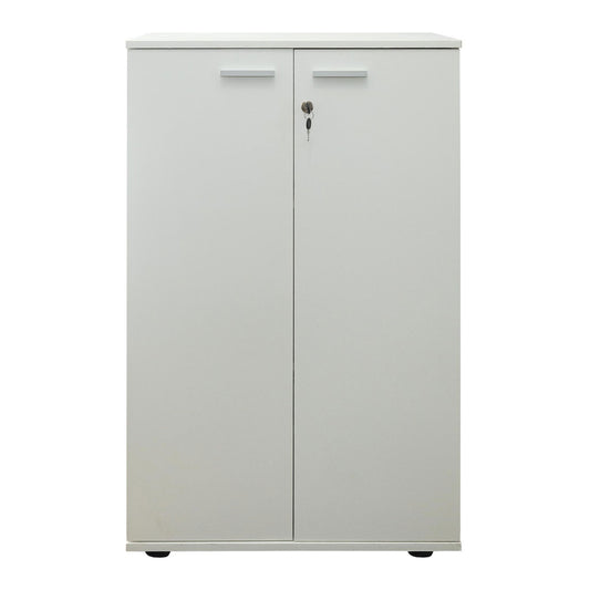 Denver Office 2 Door 2 Shelf Filing Cabinet | White