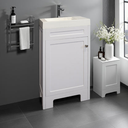 Valenti Contemp Vty Cabinet 450 1 Door White