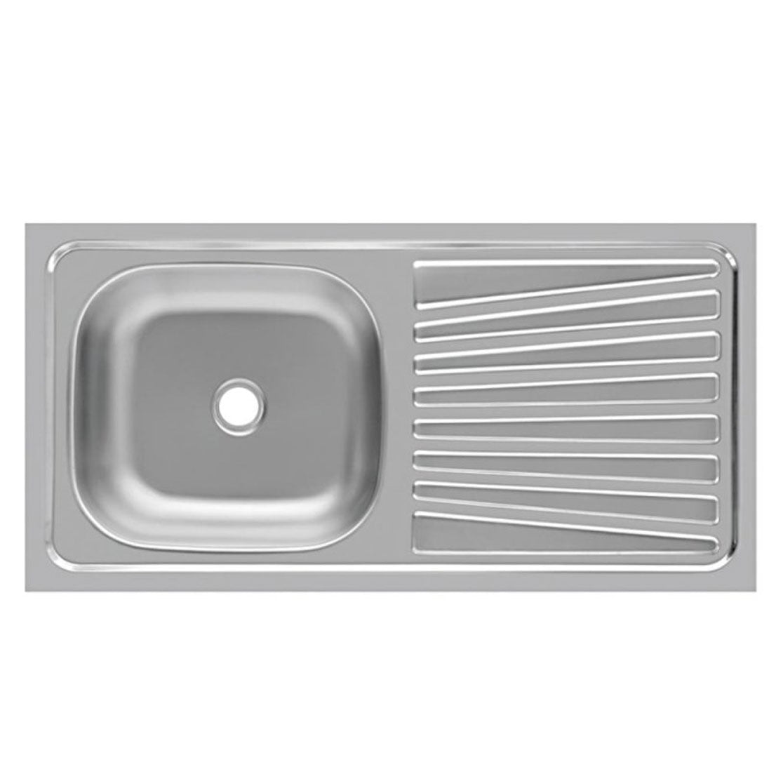 Parker Stainless | Stainless Steel Sit On Kitchen Sink | Single Bowl 45X90