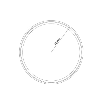 ROUND TRAY LARGE BLACK 285MM