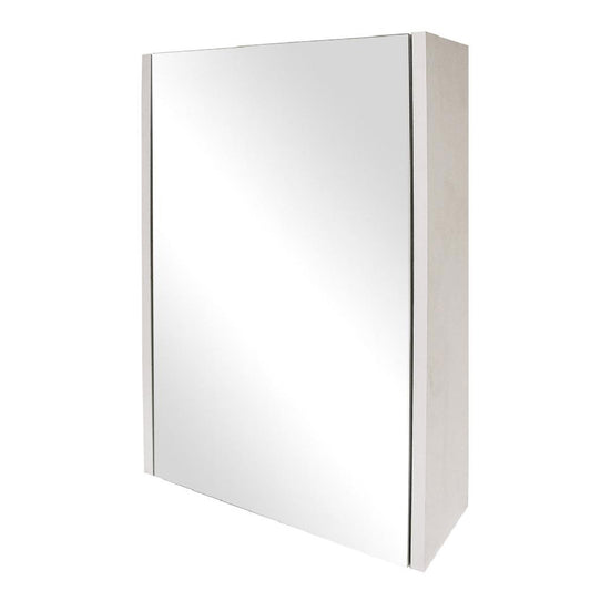 Denver Arizona 1 Door Mirror Cabinet | Alpine White