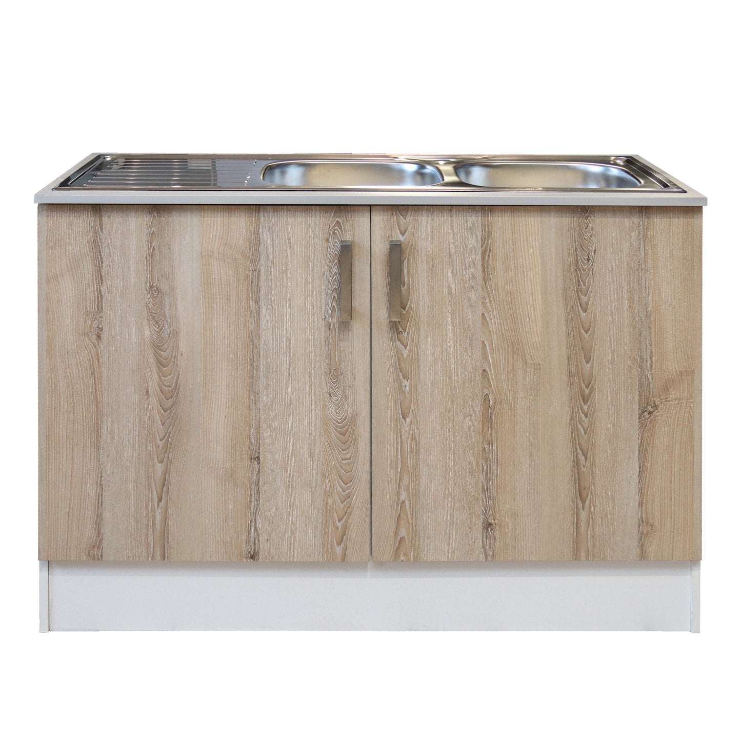 DENVER DROP IN DOUBLE SINK CABINET 1200 | WASHED SHALE