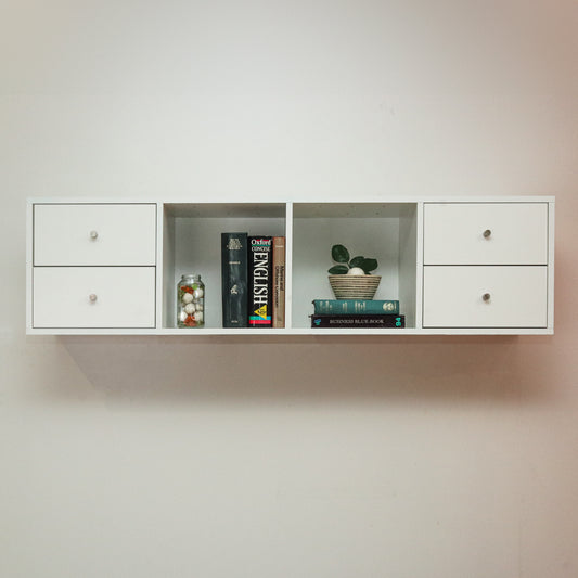 DENVER CUBEO 4 BOX WHITE WITH  DRAWERS