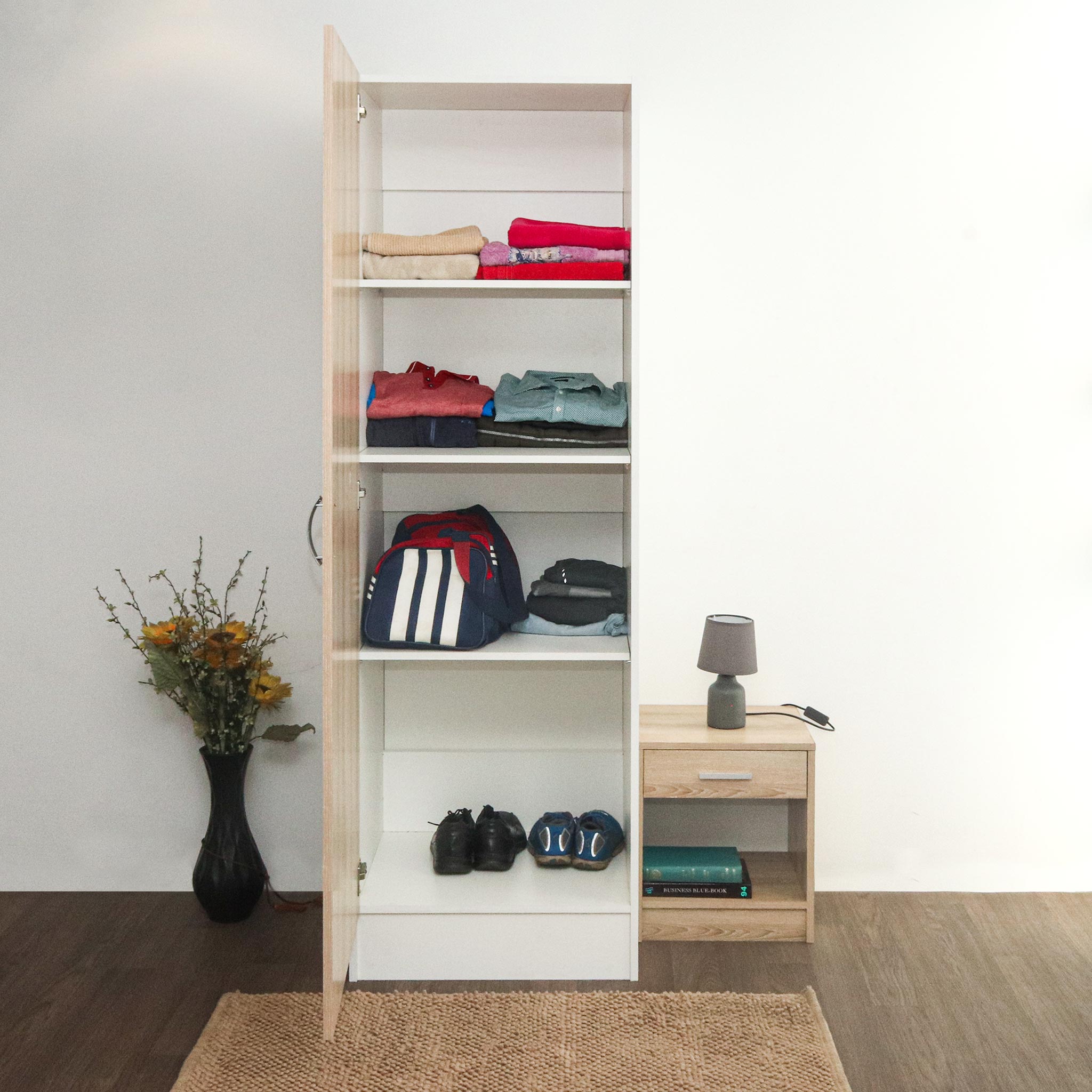 Valenti Modular Kitchen Furniture | Tall Pantry Cupboard | Washed