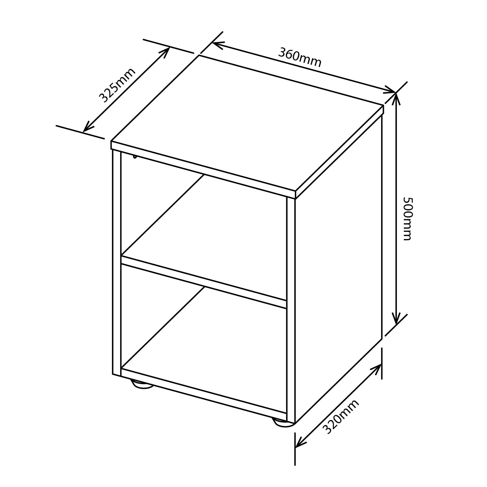 Bed Side Pedestal Table with Shelf | Mahogany – BuildSaver