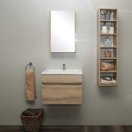 Denver SpaceCo Tall Boy Open Shelf | Washed Shale