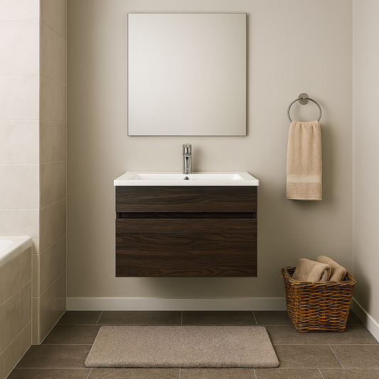 Valore Floating Vanity with Polymarble Resin Basin | Chobe