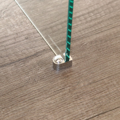 Wall-mounted Walk-in Shower Screen  - 100W x200H Clear Glass and Polished Silver Hardware