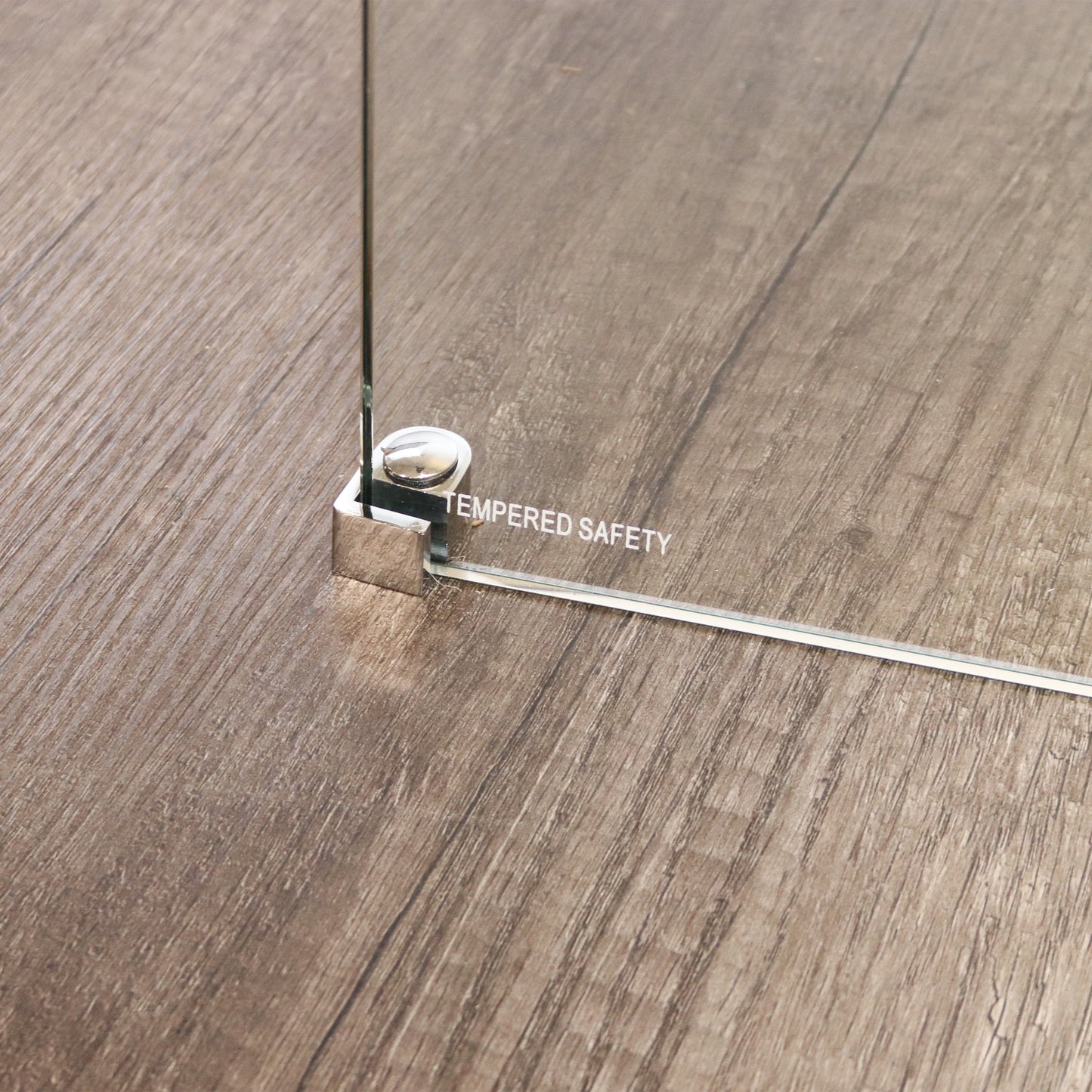 Wall-mounted Walk-in Shower Screen  - 100W x200H Clear Glass and Polished Silver Hardware