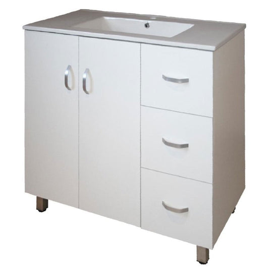 Denver Marlene 900 Floor Standing 3 Drawer White
