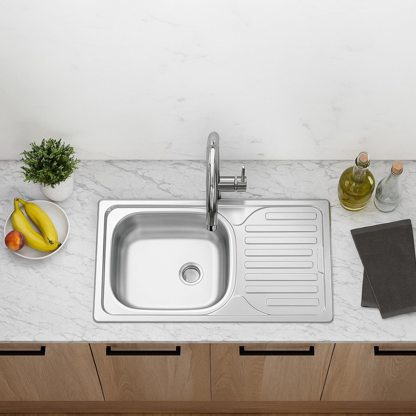 Stainless Steel Sink 45*76 Drop In