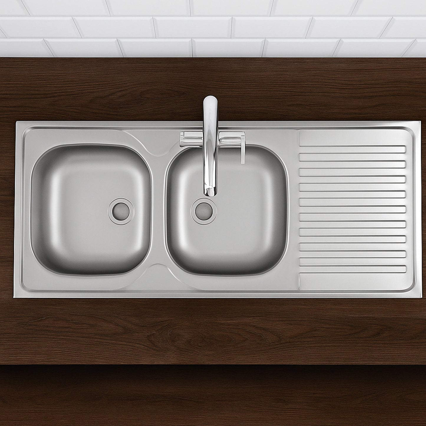 Stainless Steel Sit On Sink 50X120 (Double)