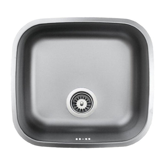Parker Stainless Kitchen Sink |  AS193 Linen Stainless Steel Sink Square 450Mm | Under Mount