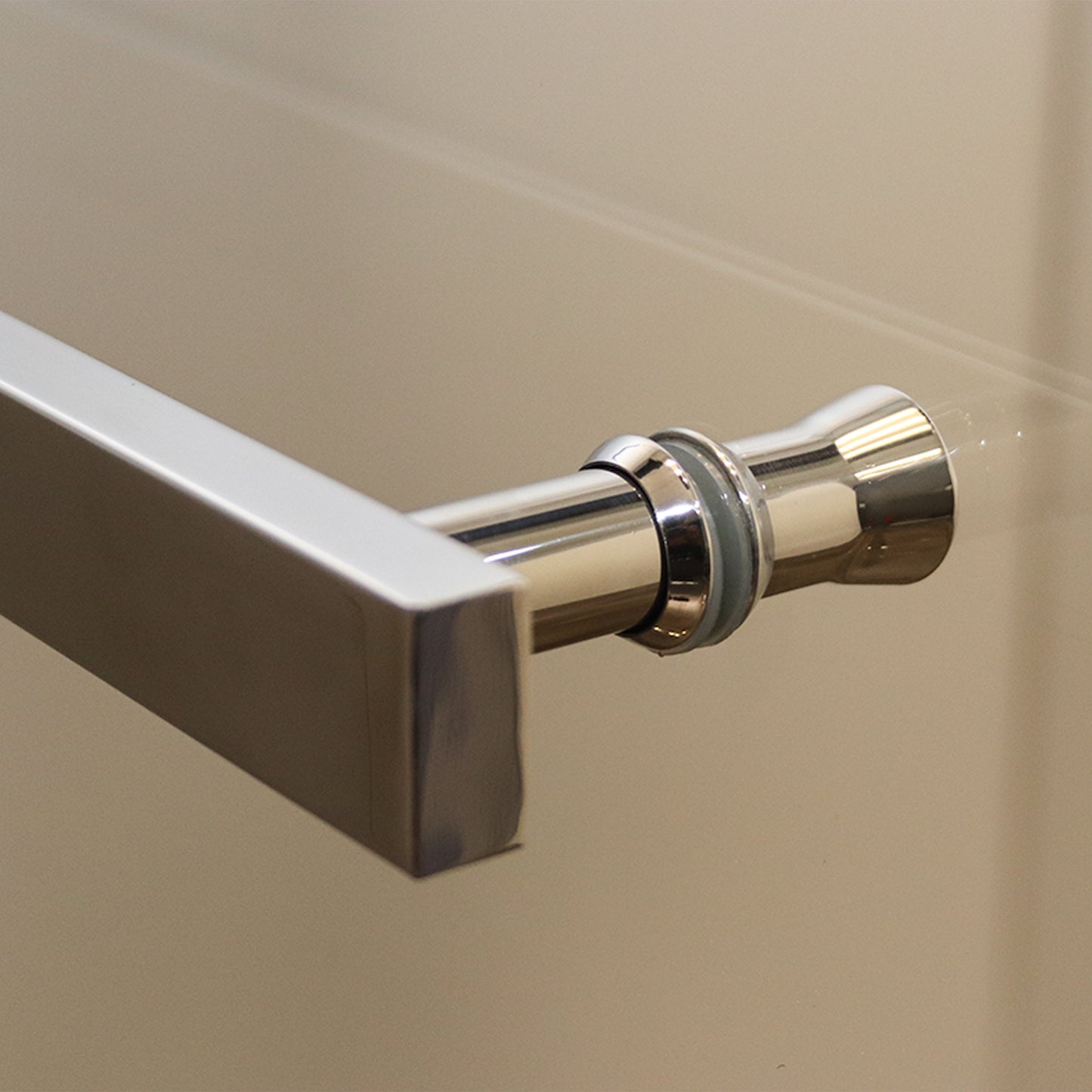 Pivot & Panel Shower Enclosure - 185H x 100W Polished Silver and Clear Glass