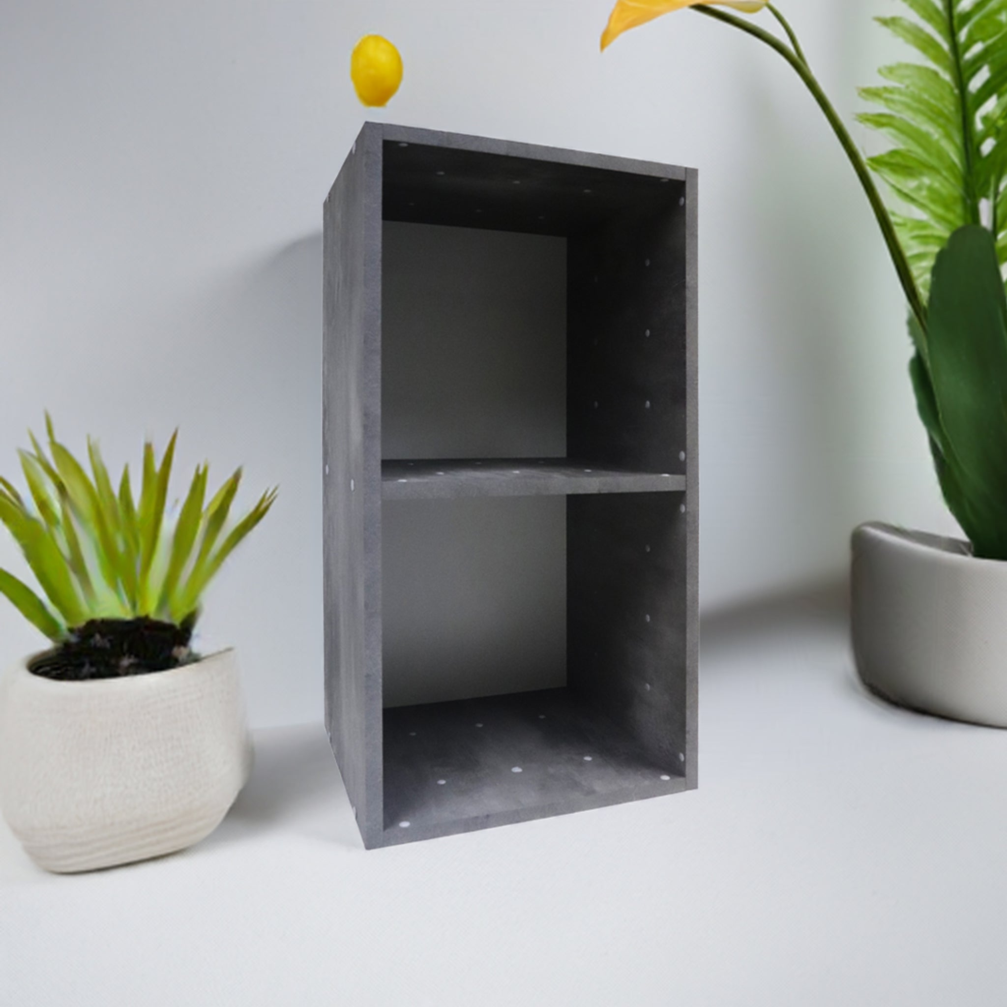 Denver Cube 2 Boxes Grey Effect - BuildSaver