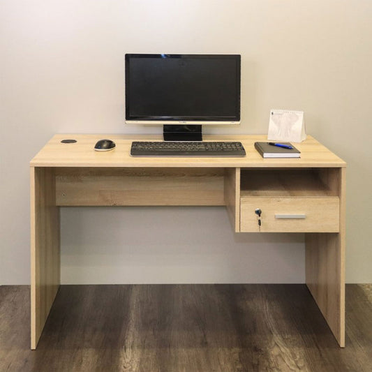 Denver Office Furniture | Desk & 1 Drawer | Washed Shale