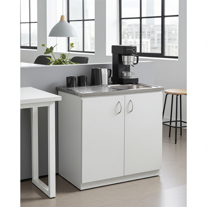 Denver Econo Single Sink Cabinet  900 White