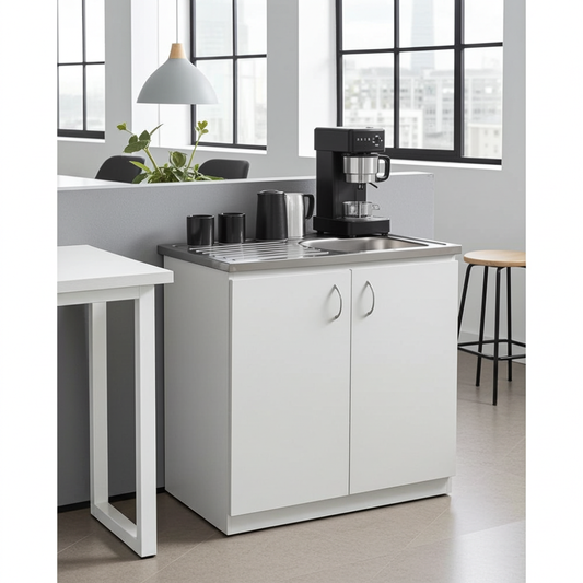 Denver Econo Single Sink Cabinet  900 White