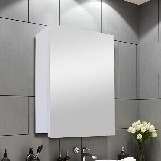 Denver Tiffany Medicine Cabinet Single Door | White