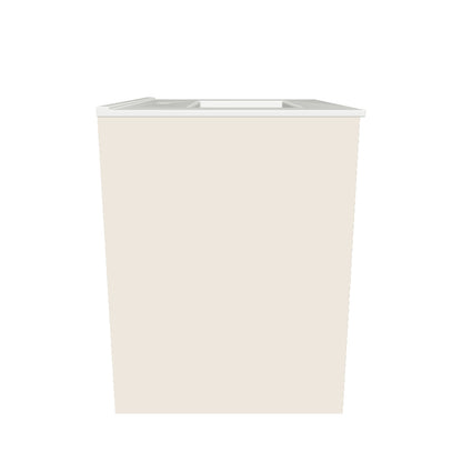 Celeste Floating Bathroom Vanity 600 | Two Tone Finish with High Gloss White Cabinet