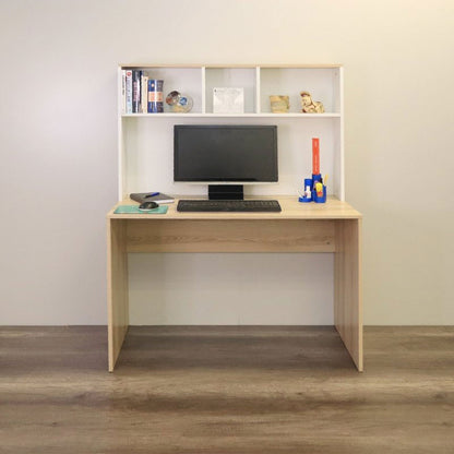 Denver Office Furniture | Rectangular Desk with Storage Shelves