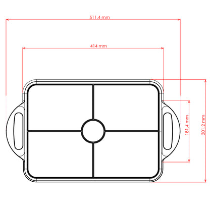 J H CATERING TRAY | WHITE
