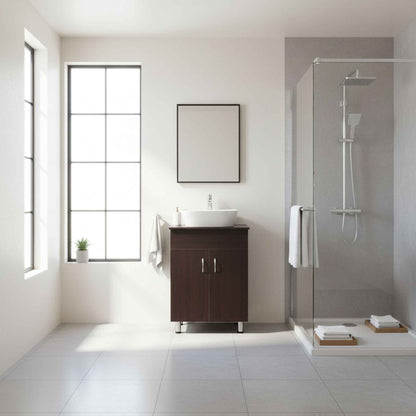 Valenti 600 2 Door with Top | Mahogany Melamine Assembled