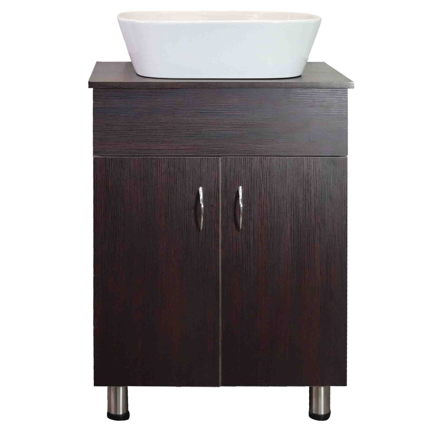 Valenti 600 2 Door with Top | Mahogany Melamine Assembled