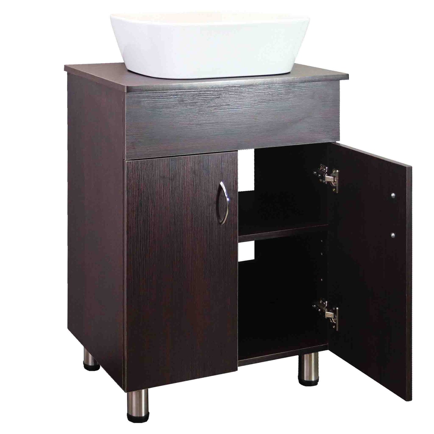 Valenti 600 2 Door with Top | Mahogany Melamine Assembled