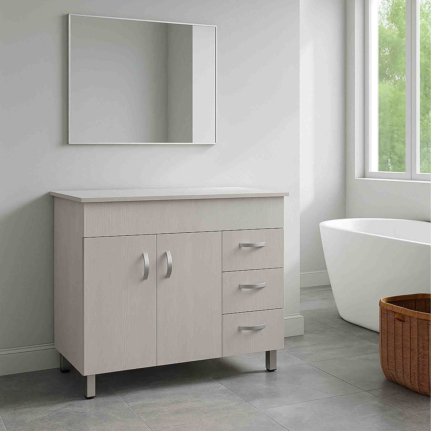 Valenti 900 2 Door & 3 Drawers With Top | Laracina Alpine Assembled
