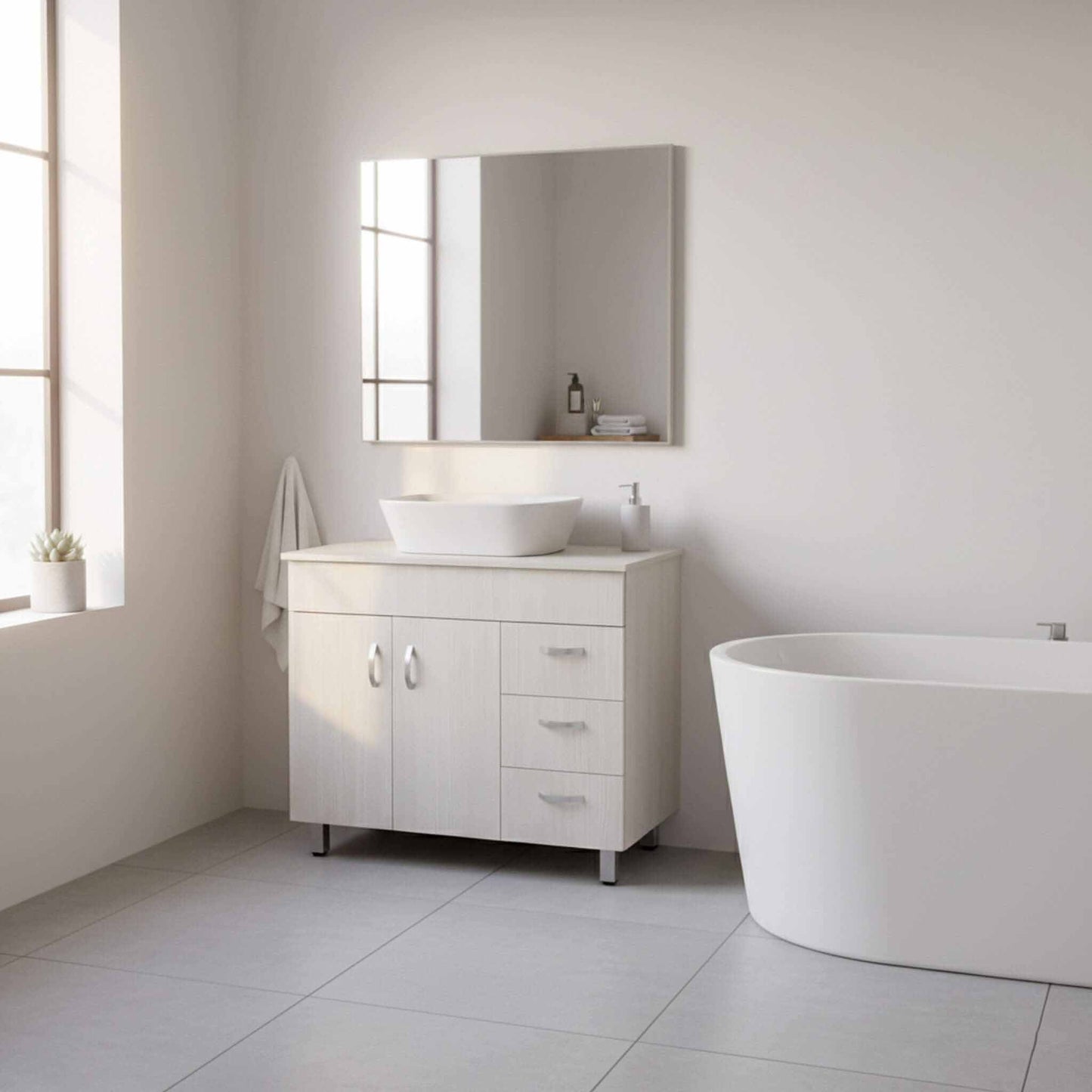 Valenti 900 2 Door & 3 Drawers With Top | Laracina Alpine Assembled