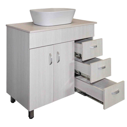 Valenti 900 2 Door & 3 Drawers With Top | Laracina Alpine Assembled