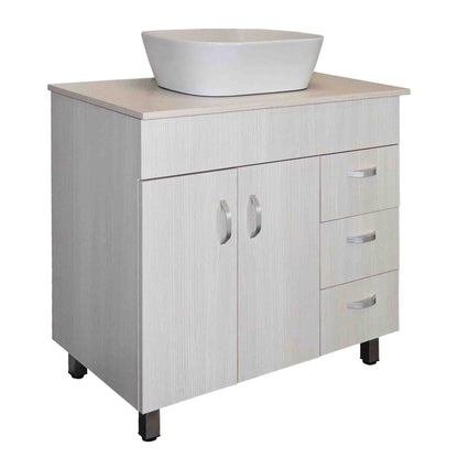 Valenti 900 2 Door & 3 Drawers With Top | Laracina Alpine Assembled